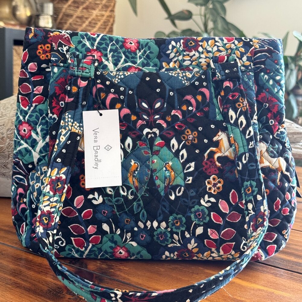 NWT Vera Bradley Enchantment Multi-Compartment Shoulder Bag – Retired Print